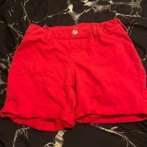 Red shorts